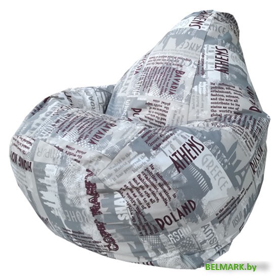 Кресло-мешок Flagman Груша Макси Г2.7-07 City (серый) - фото