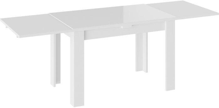 Кухонный стол Трия Норман тип 1 (белый/стекло белый глянец) - фото2