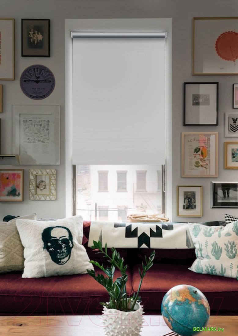 Рулонные шторы Эскар Вlackout 210x160 814652101601 (белый) - фото2