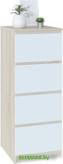 Комод Сокол Т-4Р (дуб сонома/белый) - фото