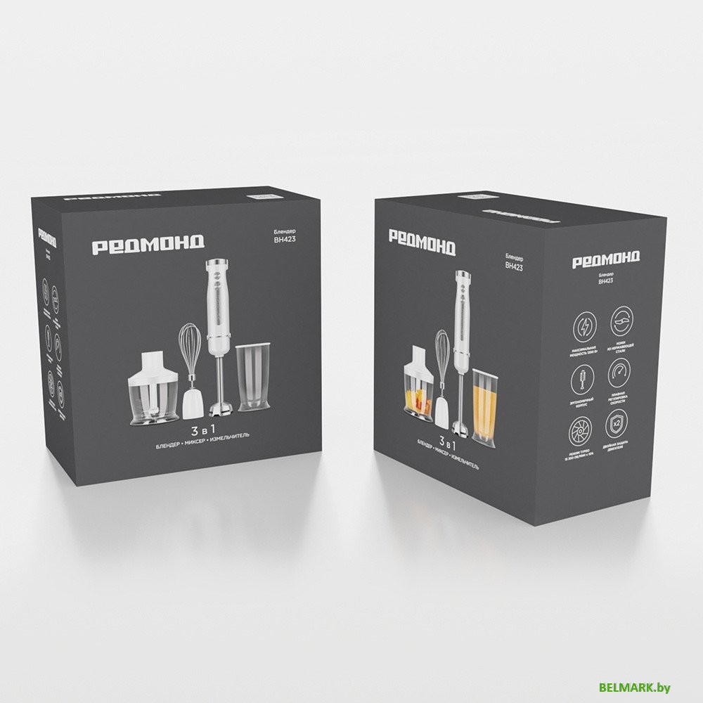 Погружной блендер Redmond (Редмонд) BH423 (белый) - фото2