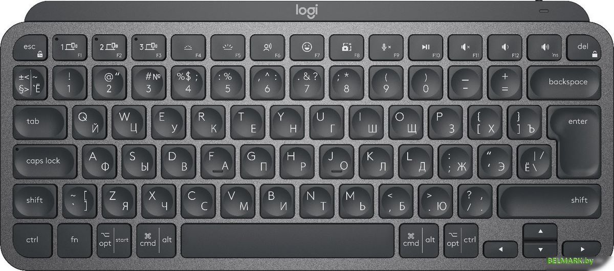 Клавиатура Logitech MX Keys Mini 920-010501 (графитовый) - фото