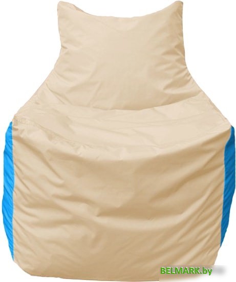 Кресло-мешок Flagman Фокс Ф2.1-149 (слоновая кость/голубой) - фото2