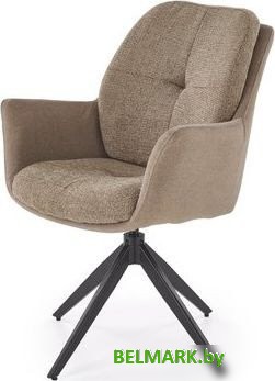 Стул с подлокотниками Halmar K591 (коричневый) - фото