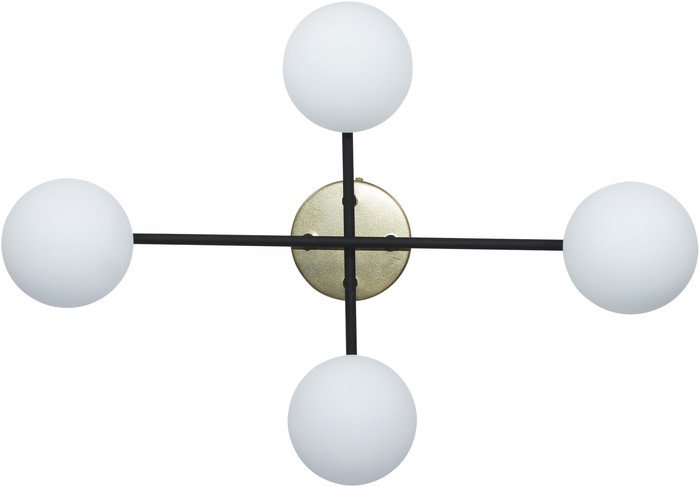 Припотолочная люстра Элетех Злата 141 НСБ 01-4x25-101 G9 1005405280 (черный/золотой) - фото2