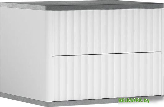 Тумба Shtabe Royal 5002 эко (белый/металл бруклин) - фото