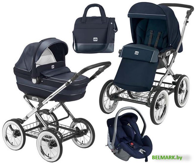 Коляска-люлька CAM Linea Classy ART908-T587 (3 в 1, синий) - фото