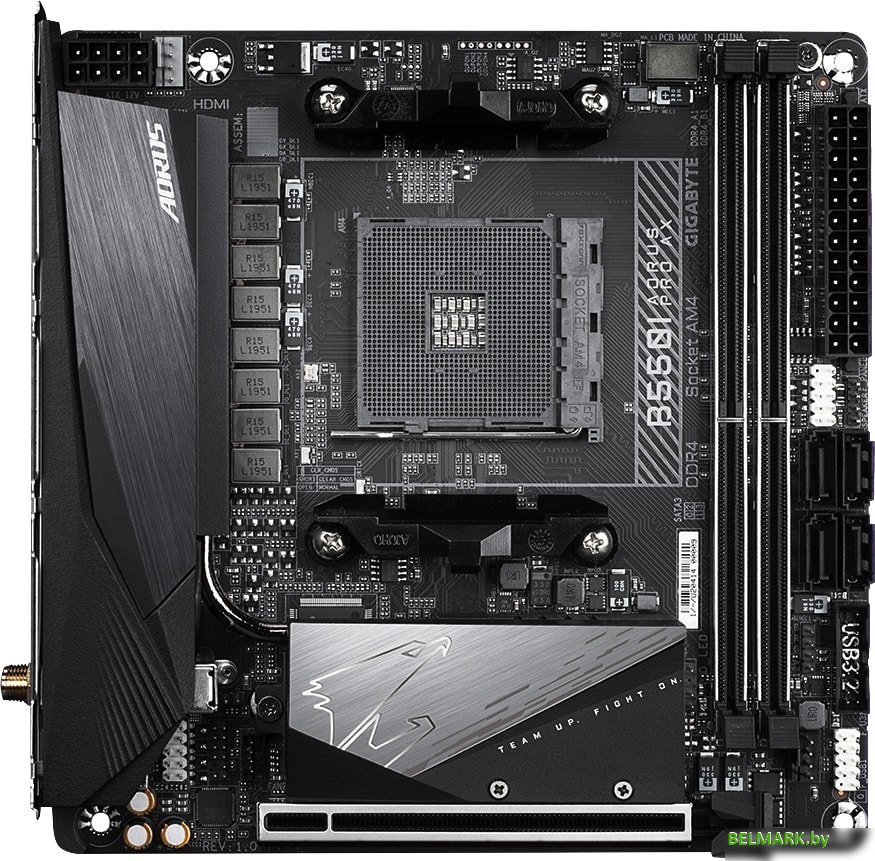 Материнская плата Gigabyte B550I Aorus Pro AX (rev. 1.0) - фото