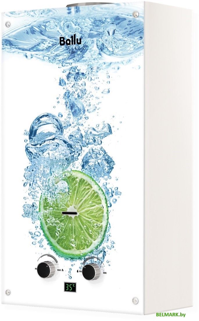 Газовая колонка Ballu GWH 10 Fiery Glass Lime - фото