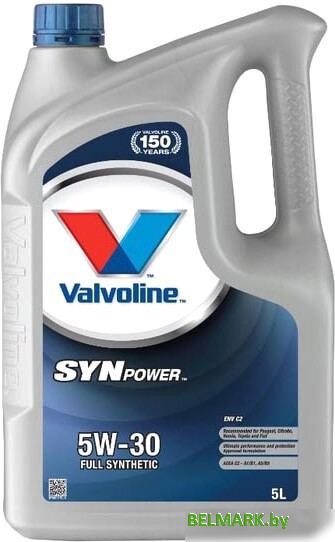 Моторное масло Valvoline SynPower ENV C2 5W30 874309 5л - фото