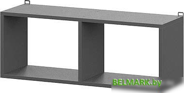 Полка NN мебель Денвер книжная 00-00111601 (графит серый) - фото