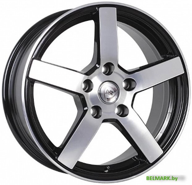 Литые диски NZ R-02 16x6.5" 5x114.3мм DIA 66.1мм ET 40мм BKF - фото