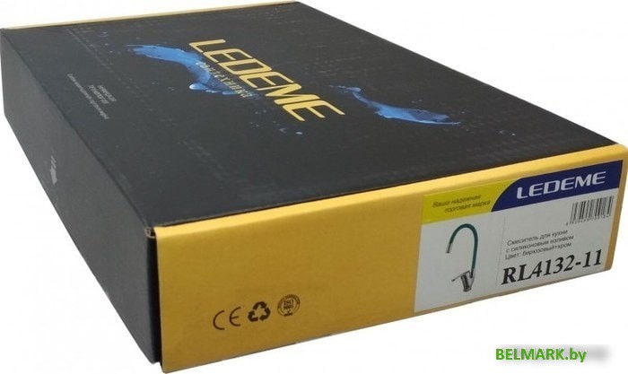 Смеситель Ledeme L4132-11 (хром/бирюзовый) - фото2