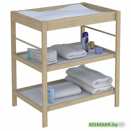 Пеленальный столик Polini Kids Simple 1080 (натуральный) - фото2