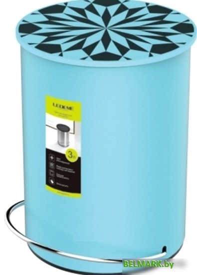 Мусорное ведро Ledeme L704-6 (голубой) - фото