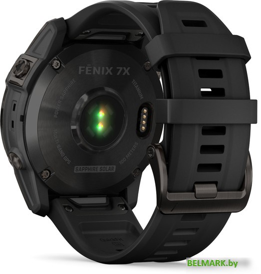 Умные часы Garmin Fenix 7X Sapphire Solar 51 мм (черный титан/черный) - фото2