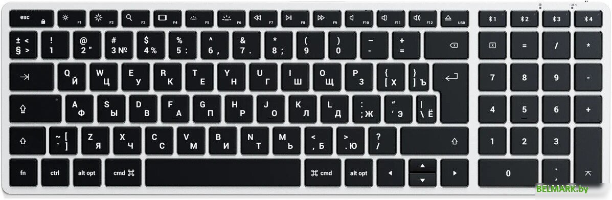 Клавиатура Satechi Slim X2 (серебристый) - фото