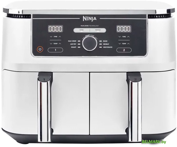Аэрофритюрница Ninja Air Fryer Dual zone AF400EUWH - фото