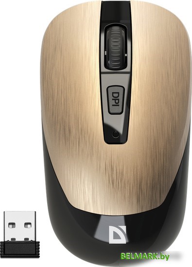 Мышь Defender Wave MM-995 (золотистый) - фото