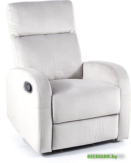 Реклайнер Signal Olimp Velvet Bluvel 03 (светло-серый) - фото