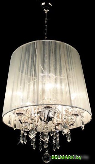 Подвесная люстра Евросвет 2045/5 хром/белый - фото