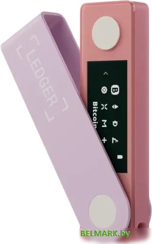 Аппаратный криптокошелек Ledger Nano X (розовый) - фото