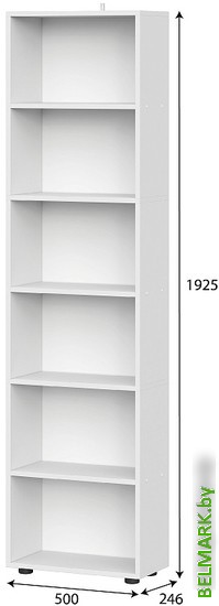 Стеллаж NN мебель Токио 00-00107229 (белый текстурный) - фото2