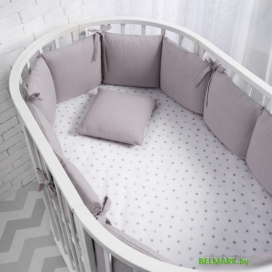 Постельное белье Perina Soft Cotton СК1/4-05.6 (серо-лиловый) - фото