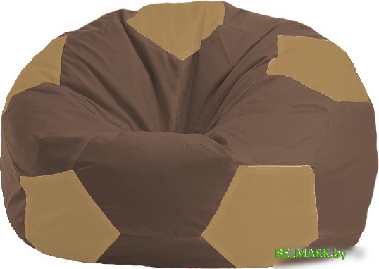 Кресло-мешок Flagman Мяч Стандарт М1.1-330 (коричневый/бежевый) - фото