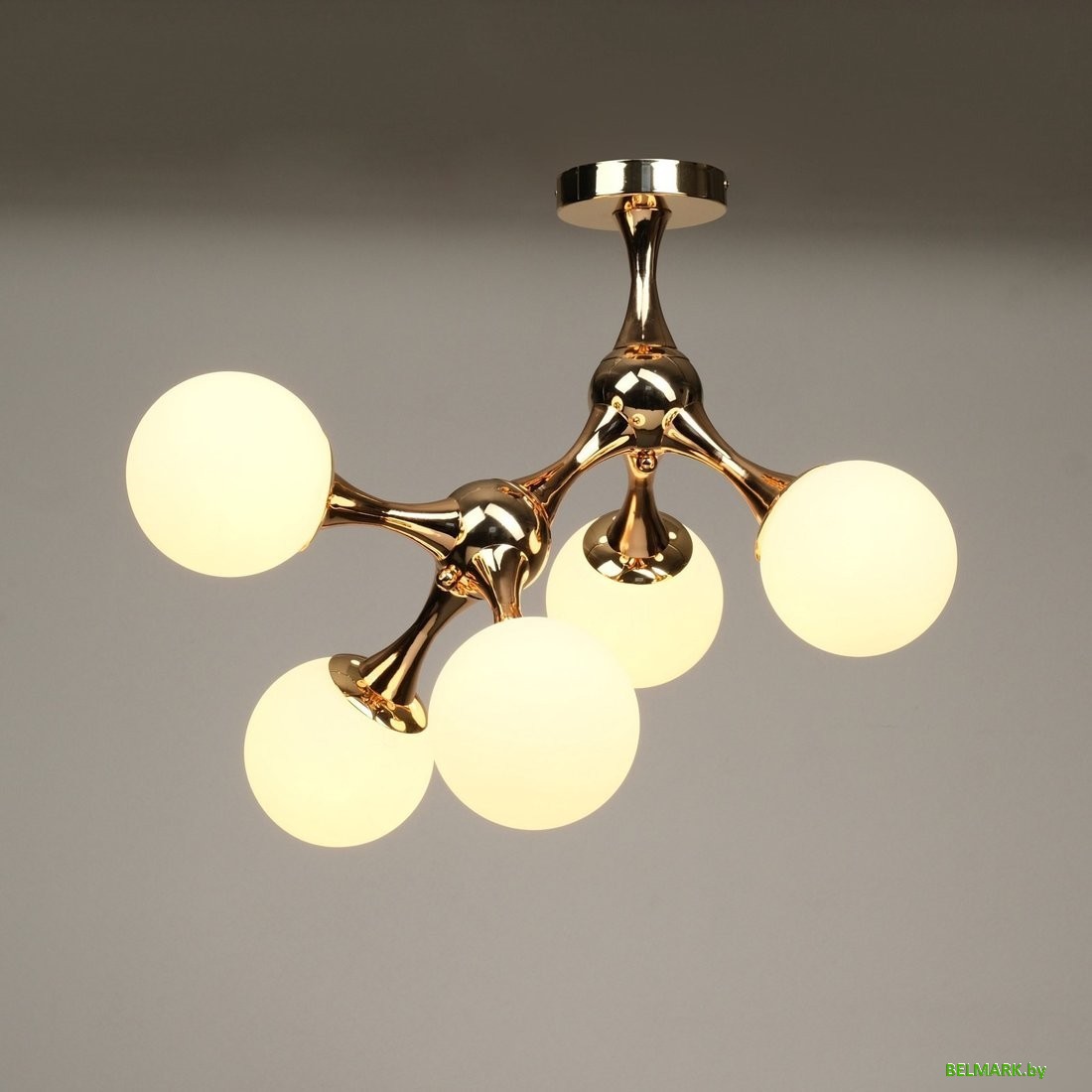 Подвесная люстра BayerLux Молекула 10386044 (золото) - фото