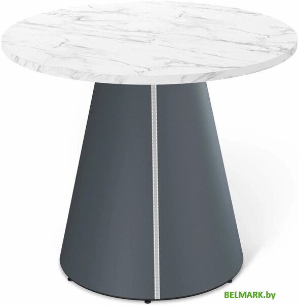 Кухонный стол Sheffilton SHT-TU89/TT 90 ЛДСП (антрацит/серый/мрамор кристалл) - фото