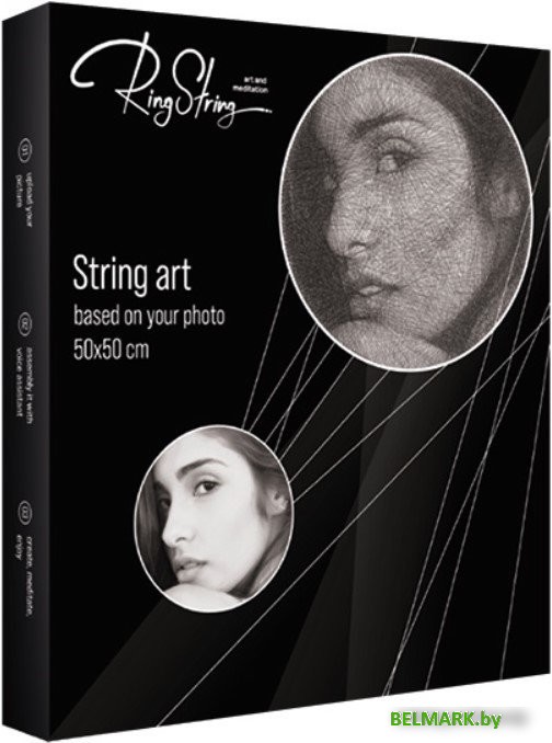 Набор для создания поделок/игрушек RingString создания картины из нити по фотографии 80001 - фото