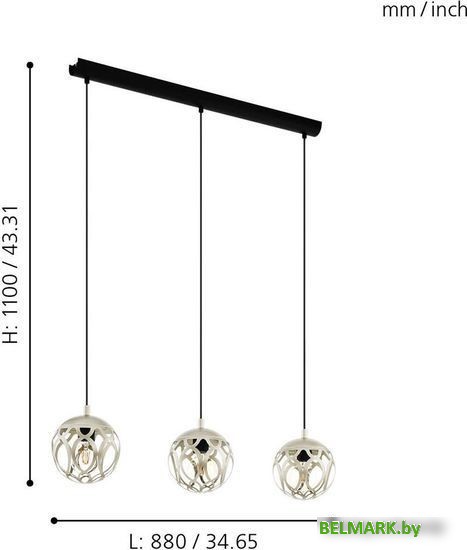 Подвесная люстра Eglo Mirtazza 99072 - фото2