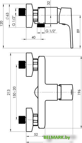 Смеситель Rubineta Modena-12/K (BK) MD20K68 - фото2