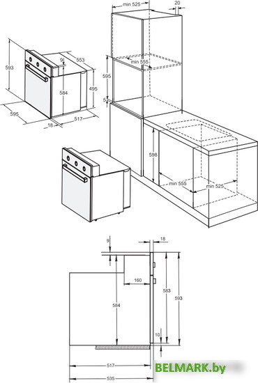 Электрический духовой шкаф Darina 1U BDE111 707 W - фото2