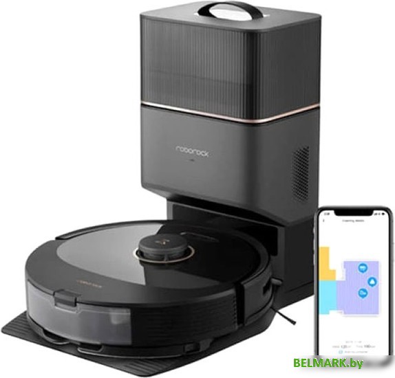 Робот-пылесос Roborock Q8 Max Plus (с русской озвучкой, черный) - фото