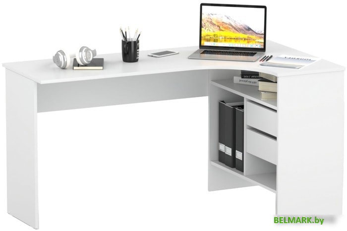 Стол Сокол СПм-25 (правый, белый) - фото