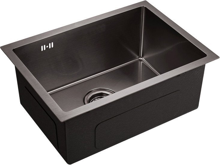 Кухонная мойка Emar EMB-132 PVD Nano Dark - фото