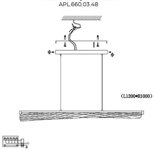 Подвесная люстра Aployt APL.660.03.48 - фото2