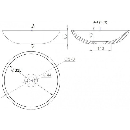 Умывальник Salini Callista 1101205SM - фото2