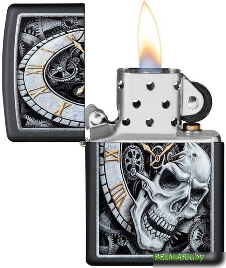 Зажигалка Zippo Skull Clock Design 29854-000003 - фото2
