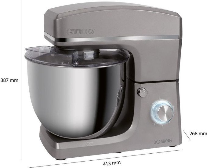 Кухонная машина Bomann KM 6036 CB (серый) - фото2