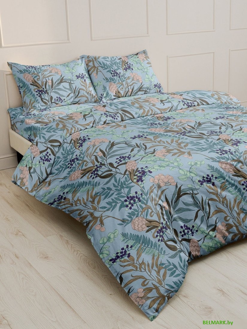 Постельное белье Реноме 2сп с Евро простыней Шуя 214661 (бязь) - фото