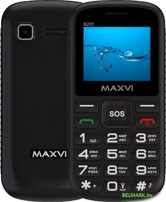 Телефон Maxvi B201 (черный) - фото
