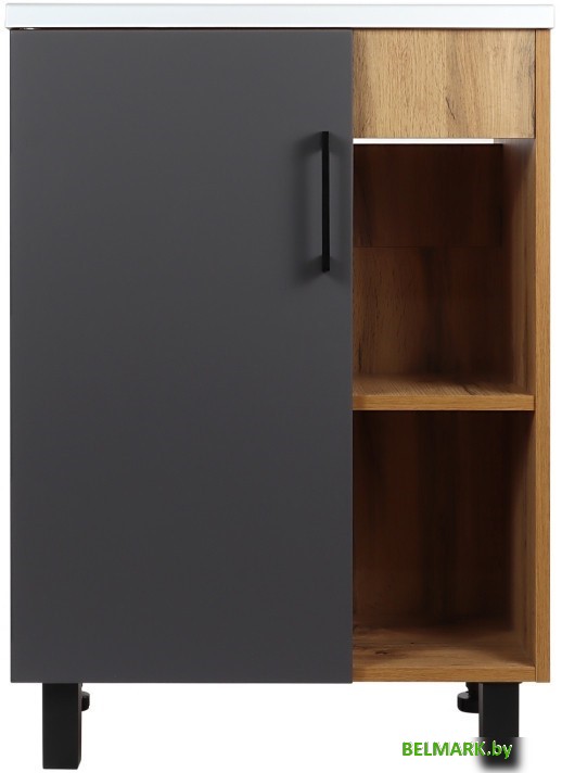 Doratiz Тумба под умывальник Лофт 9912.016 (графит/ватан) - фото2