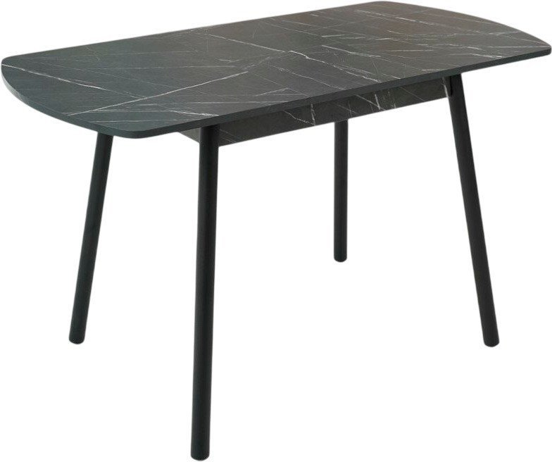 Кухонный стол Listvig Винер Mini R раздвижной (камень пьетра гриджиа/черный) - фото2