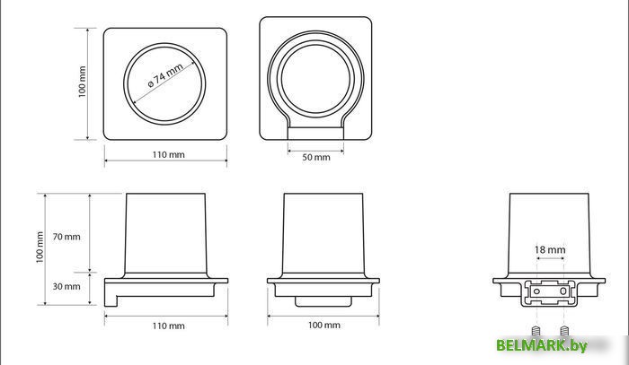 Стакан для зубной щетки и пасты Bemeta Organic 157111011 - фото2