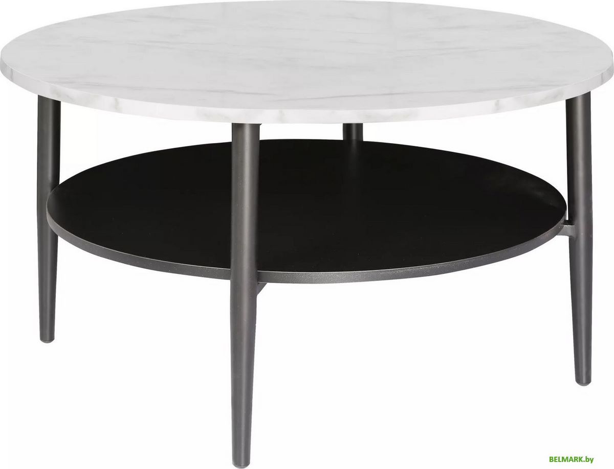 Журнальный столик Signal Ella A (мрамора/черный) - фото
