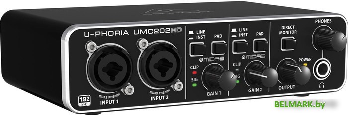 Аудиоинтерфейс BEHRINGER U-Phoria UMC202HD - фото