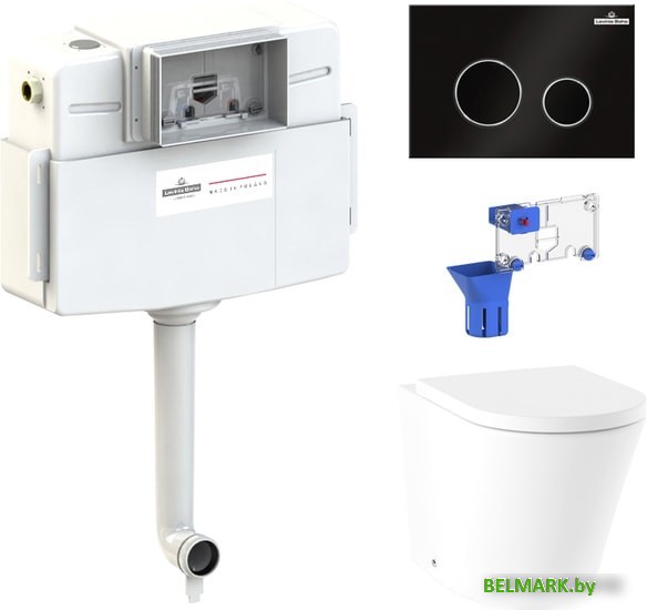 Унитаз Lavinia Boho Relfix Biore 5 в 1 87060236 (черный пластик) - фото